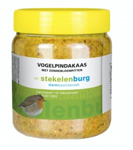 Vogelpindakaas met zonnebloempitten