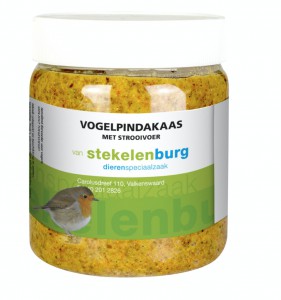 Vogelpindakaas met strooivoer 