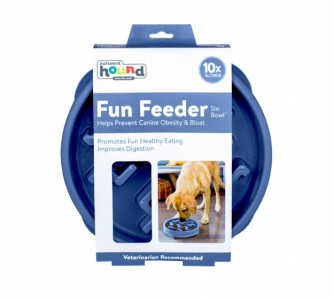 Outward Hond Fun Feeder Slo Bowl Blue large