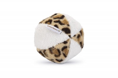 Beeztees pluche safari bal wit/ bruin 11 cm