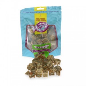 Braaaf zalmhuid blokjes 70 gram