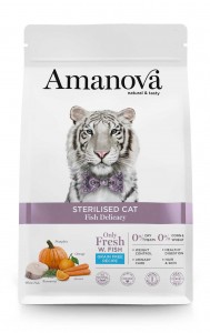 Amanova adult sterilised fish delicacy 1,5 kg