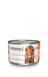 Amanova natvoer Chicken & Cheese in bouillon 70 gram