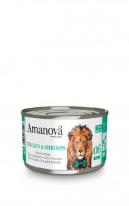 Amanova natvoer Chicken & Shrimps in jelly 70 gram