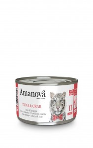 Amanova cat 11 tuna & crab  in jelly 70 gram