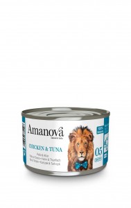 Amanova natvoer Chicken & Tuna in bouillon 70 gram