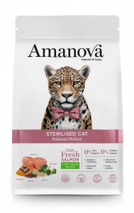 Amanova adult sterilised salmon deluxe 1,5 kg