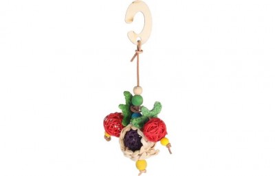 Flamingo nabur met bal meerkleurig