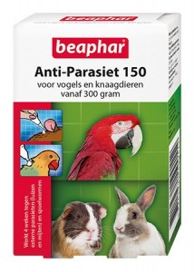 Anti-Parasiet voor vogels en knaagdieren vanaf 300gram