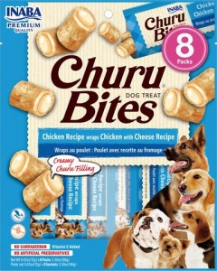 Inaba churu bites dog kip/kaas wraps 8x12gram