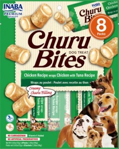 Inaba churu bites dog kip/tonijn wraps 8x12gram