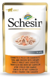 schesir tonijn, kip met garnalen