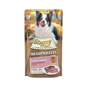 stuzzy hond monoprotein met ham