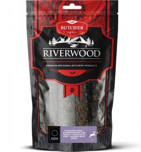 Riverwood vleesstrips hert 150 gram