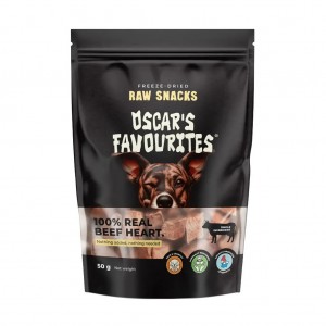 Oscar's Favourites Beef Heart Gevriesdroogd