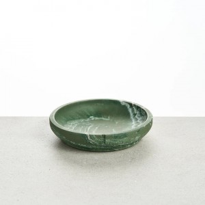 Pino classic bowl small kleine hond of kat crocodile green marmer